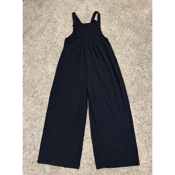 HALARA Black Overalls Adjustable Strap Teacher Casual Preppy Minion Lagenlook S - Picture 1 of 9